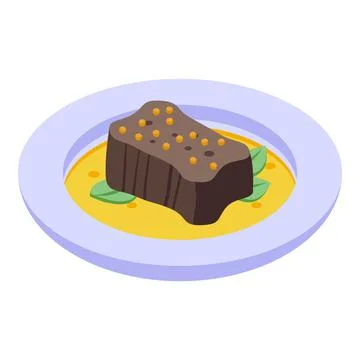 Foie gras icon isometric vector. Duck food Illustrazione stock