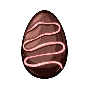 Foil chocolate egg cartoon vector illustration イラスト素材