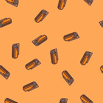 Foil copper metal vector seamless pattern Illustrazione stock