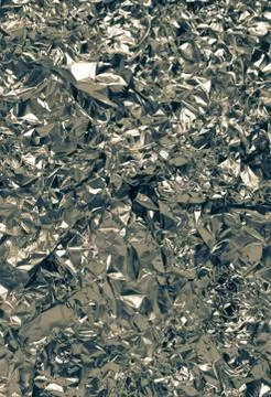 Foil crumpled background Stock Photos
