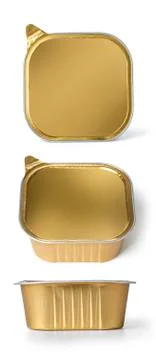 Foil Food Container 库存照片