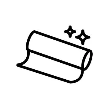 Foil glitters icon vector outline illustration Stock Illustration
