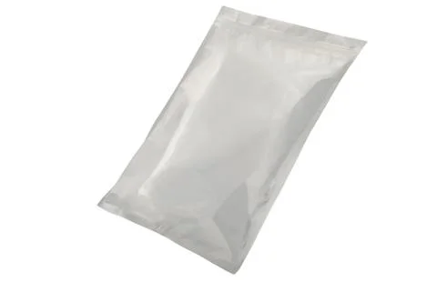 Foil package bag isolated on white Stock Photos