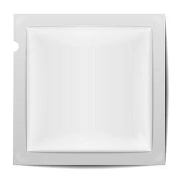 Foil Package Template Stock Illustration