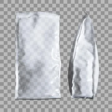 Foil Paper Folded Package For Coffee, Sugar, Pepper, Spices, Flour Stock Illustration