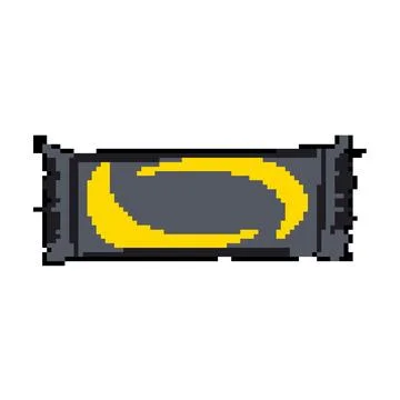 Foil snack pack pixel art vector illustration Stock Illustration