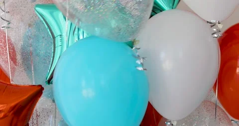 Foil Star Colored Balloons 動画素材 135493794