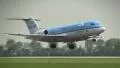 Fokker 70 cityhopper KLM landing HD Footage