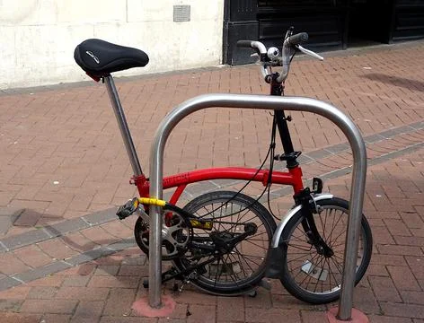 Fold Up Compact Bicycle Stock Photos
