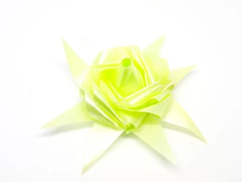 Fold a flower bow. Stock Photos