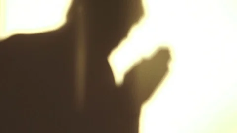 Fold hands and pray 02 Stock Footage 73596580