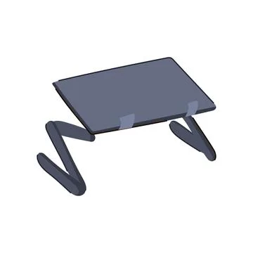 Foldable book reading stand cartoon vector illustration Stock Illustration