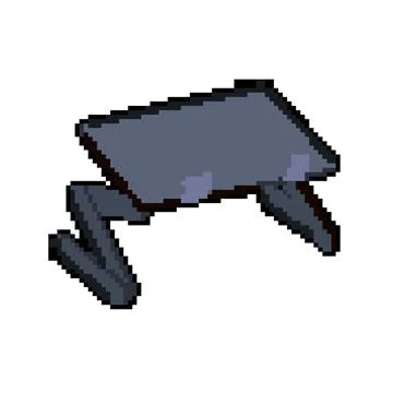 Foldable book reading stand pixel art vector illustration Stock Illustration