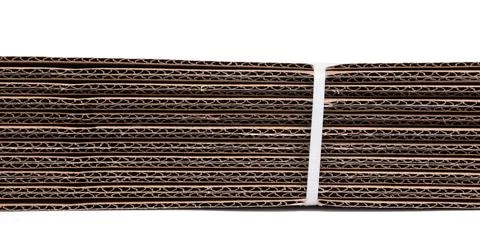 Foldable cardboard boxes used for storage moving or shipping purposes isolate Stock Photos