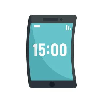 Foldable device icon flat isolated Stock Illustration