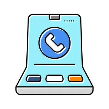 Foldable electronics future technology color icon vector illustration Stock Illustration