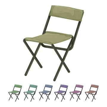 Foldable folding chair cartoon vector graphic 스톡 일러스트