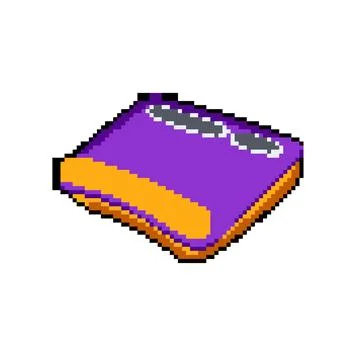 Foldable portable lap desk pixel art vector illustration Ilustração Stock