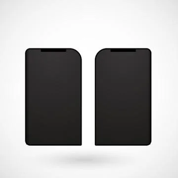 Foldable screen smart phone, vector Stock Illustration