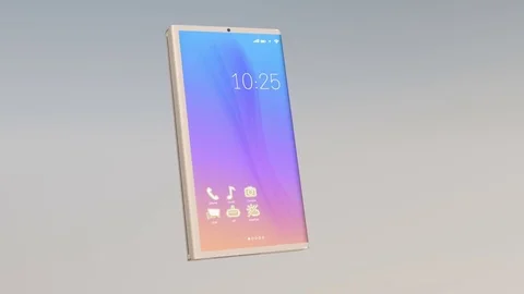 Foldable smart phone transform into a tablet PC Video stock 75524574