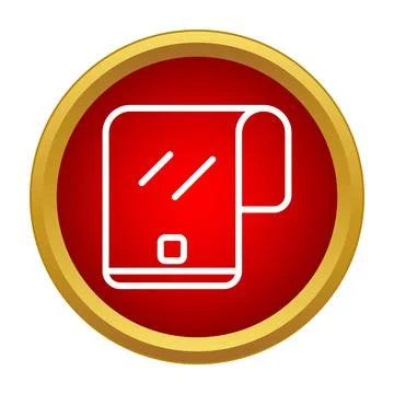 Foldable smartphone icon representing new technology concept Stock Illustration