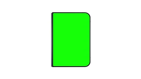 Foldable Smartphone Opening Animation With Green Screen Mockup Видео 346399450