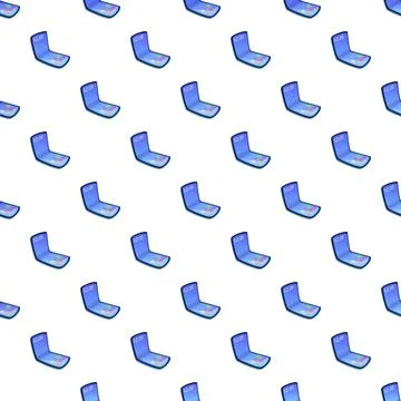 Foldable smartphone pattern creating technology background 스톡 일러스트