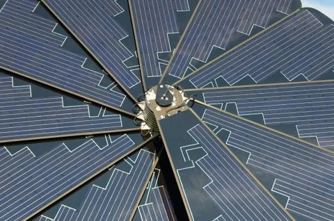 Foldable solar collector Stock Photos