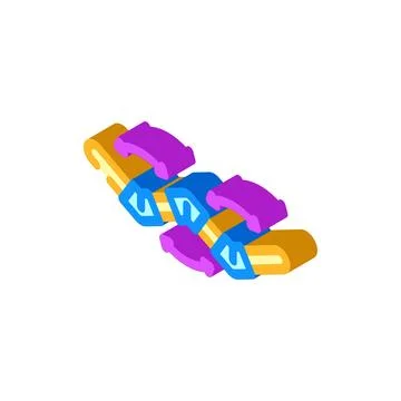 Foldable for storage isometric icon vector illustration Stock Illustration