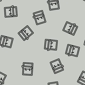Foldable storage line vector seamless pattern Stock Illustration