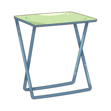 Foldable table Illustrazione stock