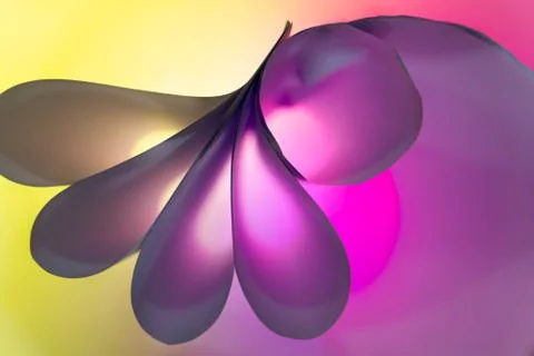 Folded backlit paper abstract shapes suitabe as wallpaper. Stock Illustration
