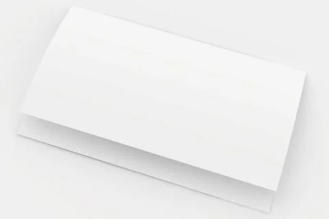 The folded blank sheet of paper Stock Illustration