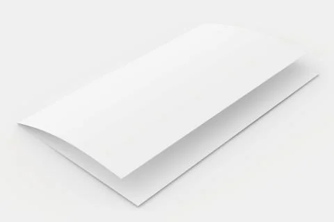 The folded blank sheet of paper Stock-Illustration