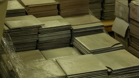 Folded Boxes Stock Footage 104779956