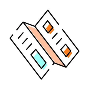 Folded brochure communication icon representing information sharing Illustrazione stock