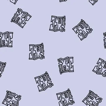 Folded chest line seamless pattern Stock Illustration