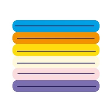 Folded clean clothes イラスト素材