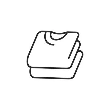 Folded Clothes Icon Stock Illustration