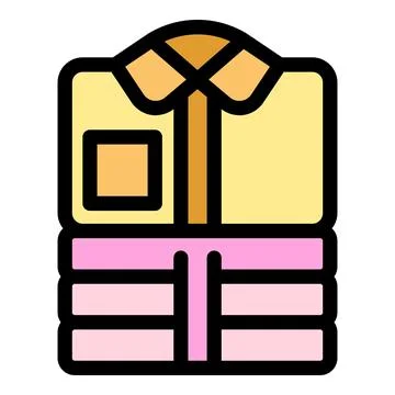 Folded clothes representing laundry service and organization Stock Illustration