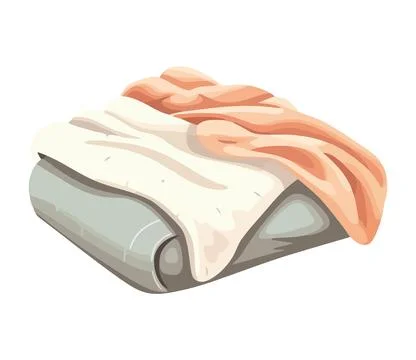 Folded clothes in stack Illustrazione stock