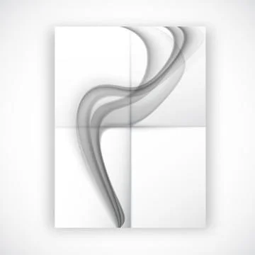 Folded flyer Stock Illustration