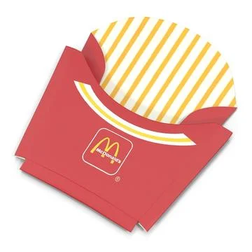 3D Model: Folded French Fry Box McDonalds 3D Model #90955369