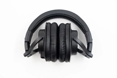 Folded headphone without cable 스톡 사진