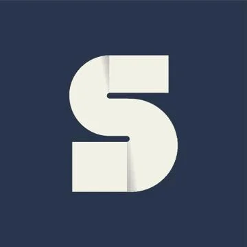 Folded Letter S イラスト素材