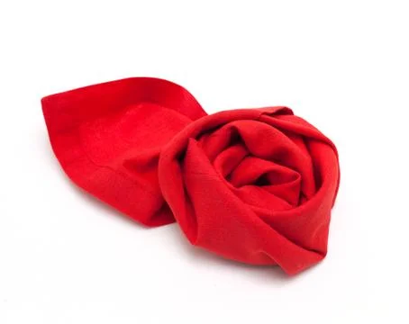 Folded napkin Stock-Fotos