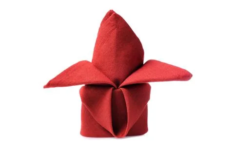 Folded napkin Stock Photos