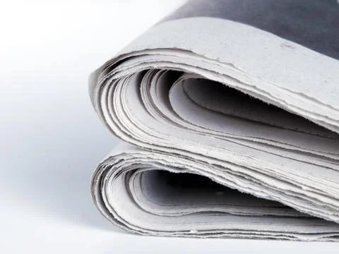 Folded newspaper Stock Photos
