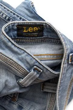 Folded pants lee Stock Photos