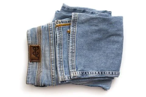 Folded pants lee Stock Photos